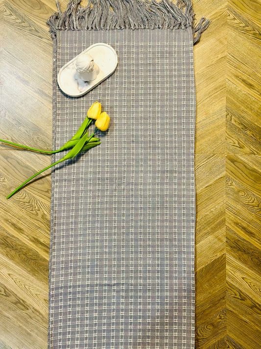 Slate Windowpane Runner